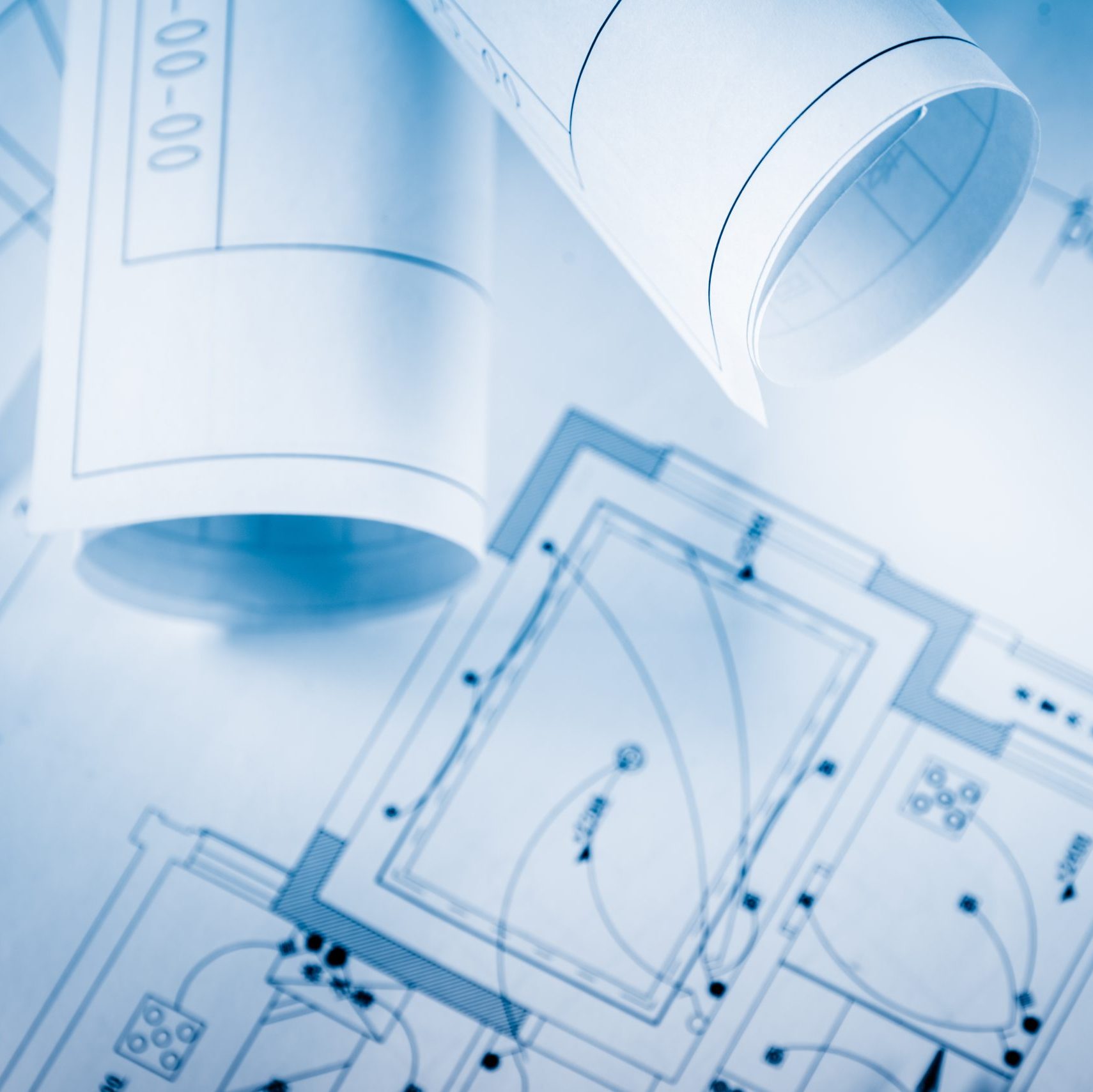 Architectural blueprints.